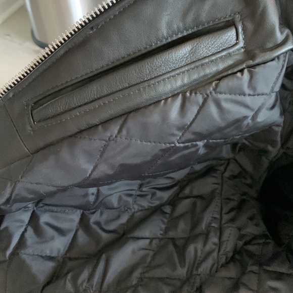 Vintage Black Leather Racer Motorcycle Lined Jacket‎ tassels beaded customized - Picture 10 of 16